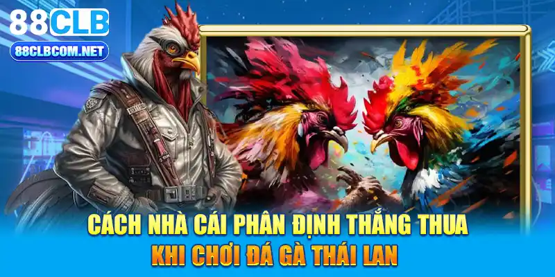 Cách nhà cái phân định thắng thua khi chơi đá gà Thái Lan 